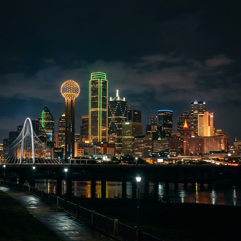 Dallas Skyline at Night